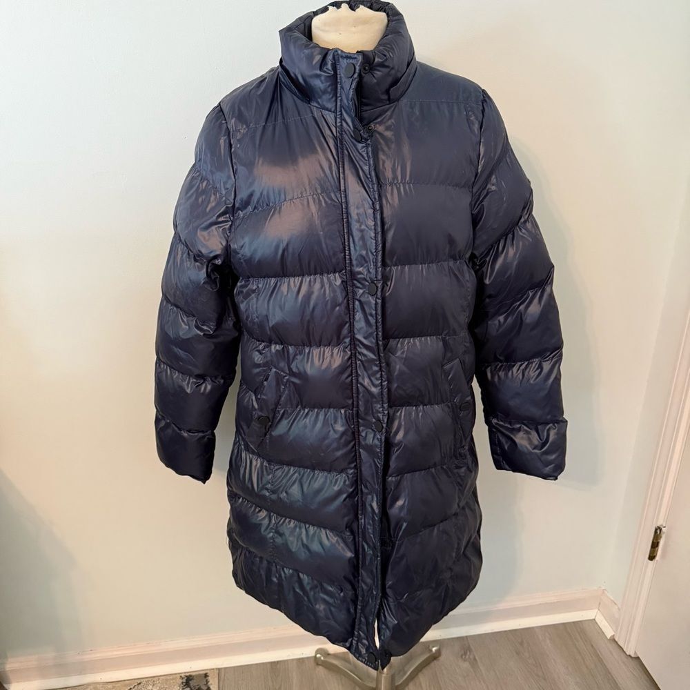 Marc New York Andrew Marc Long Navy Puffer Jacket Size Large